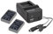 3in1-SET für die Olympus OM-D E-M10 Mark II - 2 Premium Akku für Olympus BLS-5 und BLS-50 (1100mAh) + 4in1 Ladegerät (für USB, microUSB, 220V und Auto)
