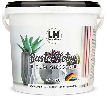 LM-Kreativ Premium Bastel-Beton (5 kg) für Kreative, Hobby und Basteln - Viva Decor