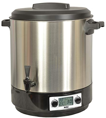 Stérilisateur De Bocaux Électrique Cuve Inox Avec Écran Lcd Robinet Et Minuteur 31l 2000w - STERI PRO INOX XL LCD
