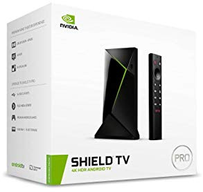 NVIDIA SHIELD Android TV Pro Streaming Media Player; 4K HDR movies, live sports, Dolby Vision-Atmos, AI-enhanced upscaling, GeForce NOW cloud gaming, Google Assistant Built-In, Works with Alexa