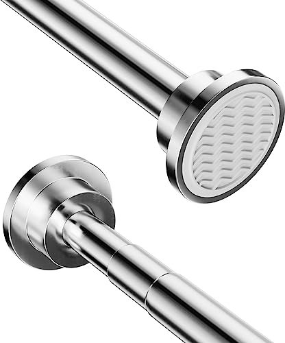 Onpira® Duschvorhangstange Edelstahl Teleskopstange ohne Bohren – Ausziehbar 5 Länge wählbar, universal einsetzbar, rostfrei, stabile Klemmstange für Bad & Dusche, einfache Montage (Stange 125-230cm)