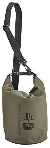 Be Cool Isolierte wasserdichte Kühltasche in Oive Grün Mini - ideal für Kosmetik oder Medizin, 17 cm Ø x 30cm H, 3 L Volumen