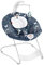 Fisher-Price Transat Balancelle Bleu Forêt avec pédale pour balancer et apaiser bébé, sons, musique et arche de jeu amovible, jusqu'à 9 kg, HBF25