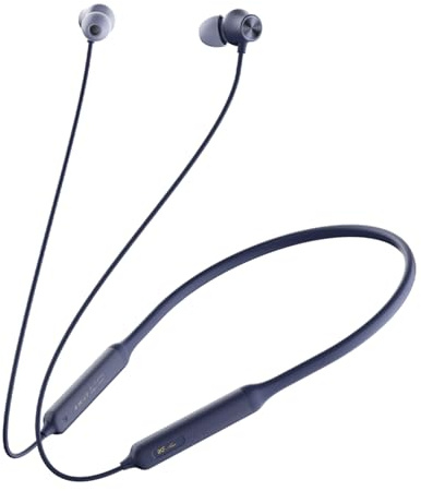 iKF Alive brusreducering trådlösa hörlurar, Bluetooth magnetiskt nackband in-ear hörlurar med IPX5 vattentät, 20H Palytime, HiFi-ljudkvalitet, låg latens för spel/sport/löpning (blå)