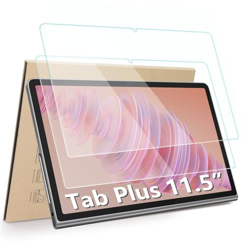 Hianjoo 2 Piezas Protector de Pantalla Compatible con Lenovo Tab Plus 11.5, Tableta Cristal Premium Salvapantallas Vidrio Templado [9H Dureza Alta Claridad]