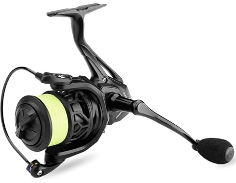 Fishing King Spinnrolle Größe 4000 - Angelrolle mit Schnur für Zielfisch Hecht | Angelrolle 4000 ideal für das Spinn- & Jigangeln