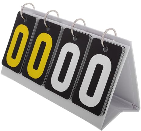 Gatuida Compteur de Score de Table à Bascule Tableau de Score Portable pour Basketball Baseball et Volleyball