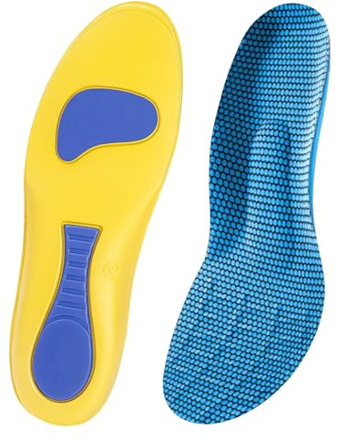 Solette Ortopediche - Inserti per Scarpe con Supporto Plantare | Plantari Comfort Donna & Uomo | 1 Paio, Design Ergonomico, Distribuisce la Pressione in Modo Uniforme, per Lavoro, Sport e Calzature