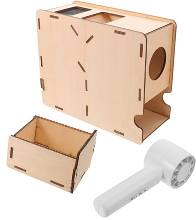 GOOHOCHY Grain Separator Machine with Stable Airflow Technology for Bird Food Acrylic Shell Blowing Box Efficient Bird Feed Cleaning Tool for Millet and Canary Seed for Home Use