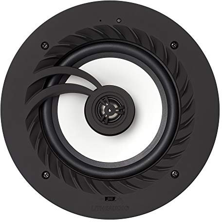 Lithe Audio IP44 All-in-One Bluetooth Ceiling Speaker (03210), 50W RMS Class D Amplifier Built-In, Voice Control, Single Room Solution Perfect for Bathrooms, Bedrooms & Kitchens