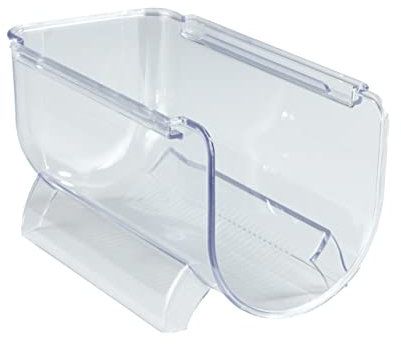 WENKO Portabottiglie impilabile, pratico portabottiglie per conservare bottiglie di acqua e di bevande nel frigo o nell'armadio della cucina, ideale anche per le bottiglie di vino, 20,5 x 11 x 11 cm