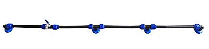 VOXTRADE Kit de connexion pour réservoirs d'eau de pluie IBC ou tonneaux d'eau de pluie (kit pour 2-6 réservoirs) (4) avec robinet 3/4 en polypropylène (PP) et levier en acier laqué bleu