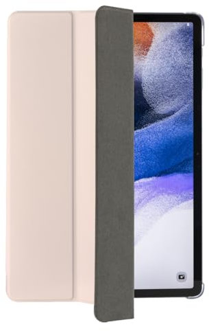Hama Fold Clear Hülle für Samsung Galaxy Tab S7/S8 11 Zoll Tablet mit Flip Ständer, Tablet Hülle für Sleep/Wake und Samsung Tablet mit S-Pen Stifthalter, Rosa