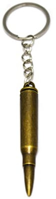 Schlüsselanhänger Patronenhülse aus Messing Metall Key Chain