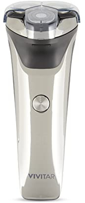 Vivitar - Cordless Rotary Electric Shaver with Floating Heads and Trimmer