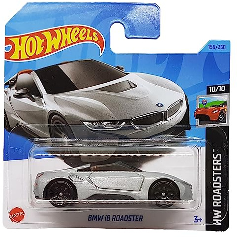 Hot Wheels - BMW i8 Roadster - HW Roadsters 10/10 - HKH44 - Short Card - Silver Metallic - Mattel 2023
