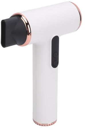 MENDUNER Bärbar hårtork, sladdlös hårfön med 3 hastigheter, 3 temperaturer, USB-uppladdningsbar liten torktumlare med digital display för campingresor hemma