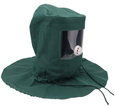 UKCOCO Sandblasting Helmet Protective Sand Hood Dust Proof Breathable Mask for Sanding and Painting Construction Work Sturdy Safety Gear