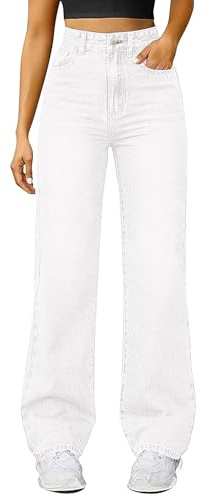 Jean taille haute élastique ample à enfiler avec plusieurs poches, contrôle du ventre, jambe droite, coupe bootcut, jambe droite, jambe droite, tenue décontractée, tailles S à XXL