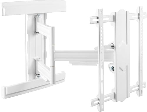 RICOO TV Wandhalterung Fernseher Halterung Fernsehhalterung für Wand für 40-65 Zoll Universal Smart Flach OLED Curved Schwenkarm S5744-W Schwenkbar Neigbar Fernseh-Arm bis 50 Kg & VESA 400 x 400 mm