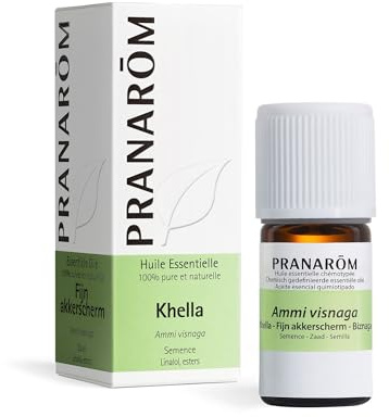 Pranarôm Huile Essentielle de Khella Ammi Visnaga Semence HECT 5 ml
