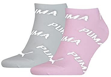 Puma Unisex Sneaker Socken, Rosa, 39/42 (3er Pack)