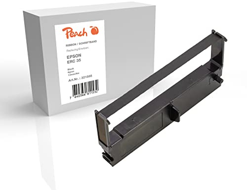 Peach Ruban encreur remplace Epson ERC 35 Noir 13 mm/8 m