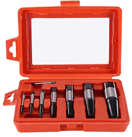 Easy out Bolt Extractor Set, Screw Extractor Easy out Drill Bits Broken Damaged Bolt Stud Remover, Stripped Screw Removal Tool Snapped Bolt Removal Kit 4-25mm