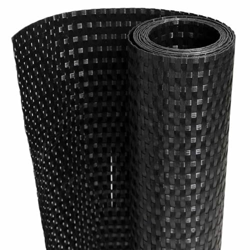 vidaXL Toldo para balcón ratán sintético Negro 500x100 cm, Pantalla de balcón, Pantalla de privacidad de jardín, Pantalla de Cerca, Pantalla de jardín