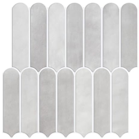 Commomy Baldosas Azulejos Adhesivos Pared Cocina Baño Metro, Matte,10 Piezas, 30 x 30 cm, 3D PVC Paneles Decorativo Revestimiento de Paredes Cocina Baño