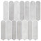 Commomy Baldosas Azulejos Adhesivos Pared Cocina Baño Metro, Matte,10 Piezas, 30 x 30 cm, 3D PVC Paneles Decorativo Revestimiento de Paredes Cocina Baño
