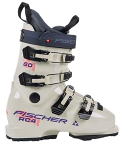 Fischer Chaussures de ski pour enfants/adolescents RC4 60 JR GW Sand- MP26/26.5 - Flex 60 - Chaussures de ski alpin - Bottes de ski alpin - Coupe confortable - Pour jeunes sportifs