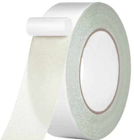 Osmond Cinta Adhesiva de Doble Cara para Alfombras de 50 mm X 20 M, Extraíble, Multiusos, para Suelos de Tela.