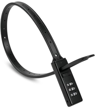 Candado bicicleta con combinación de 3 dígitos, cable antirrobo portátil de 56 cm, ligero y flexible para casco, patinete, carrito de bebé, monopatín, equipaje y accesorios