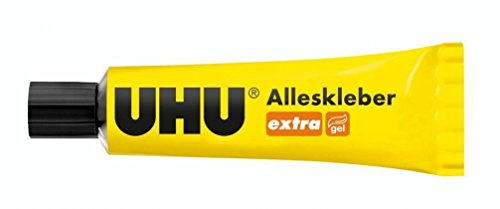 Rayher UHU All Purpose Adhesive extra, Multi-Purpose Glue for Crafts, Clear Craft Glue with Gel Formular, 31g Bottle, 3342200