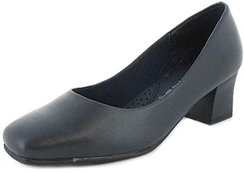 Comfort Plus Carly Womens Court Shoes with Heels Perfect for Work Occasion wear or Evenings Out on The Town - Stylish and a Comfortable Ladies Shoes Blue 6 UK
