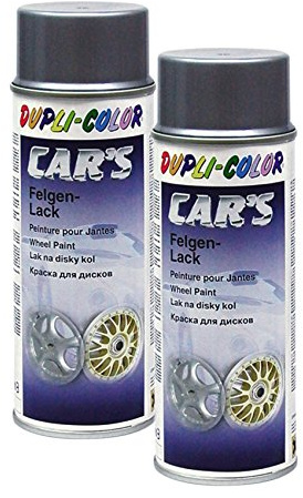 2X DUPLI-Color Cars FELGENSILBER FELGE SCHUTZLACK DAUERHAFT HOCHPIGMENTIERT 600