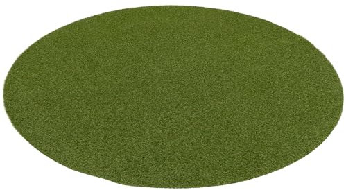 Snapstyle Luxus Kunstrasen Rasenteppich Wembley Grün Rund in 5 Größen