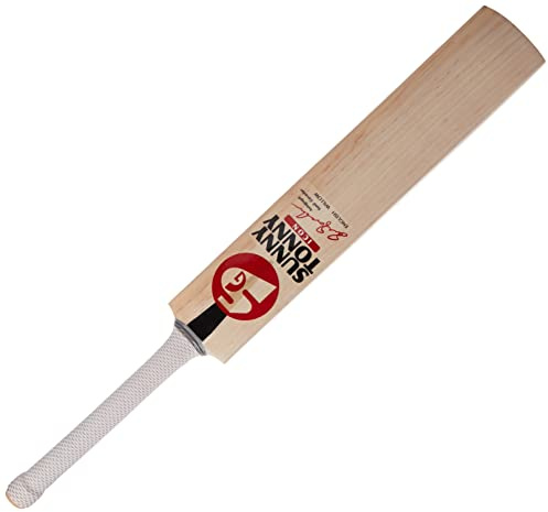 Sg Sunny Tonny Icon Cricketschläger aus englischer Weide Grade 4 (Größe: kurzer Griff, Lederball), Holz, Mehrfarbig