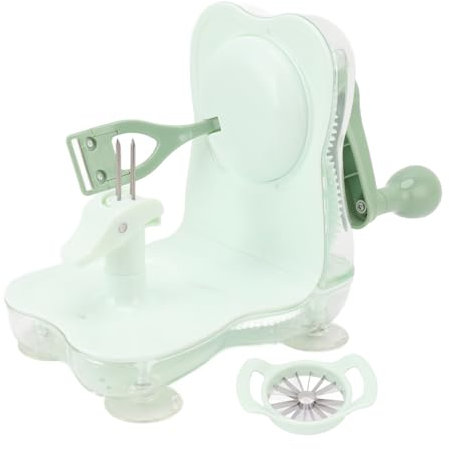Pelamele, Affettatrice Pelamele Resistente e Resistente, Manovella Automatica, Lame in Acciaio Inossidabile Ultra Affilate, Manovella per Carotaggio Lavorazione della Frutta Forniture per Utensili da