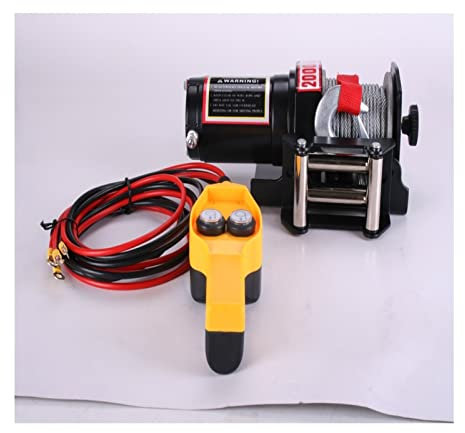 BGAZA Paranco Elettrico 2000 sterline Argano Elettrico 1 2 V / 24V. Paranco Elettrico dedicato della Gru da Camion montata sul Veicolo