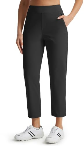 Libin Pantalones Golf Mujer 7/8 Jogging Business 25, Negro M
