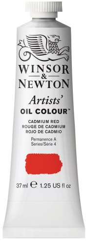 Winsor & Newton Artists' Oil Paint, 37ml Tube, Cadmium Red