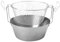 Artame ART23224 – Friteuse inox traditionnelle dite friteuse du Nord fond thermique et panier acier étamé - Ø 24cm, 2.8l