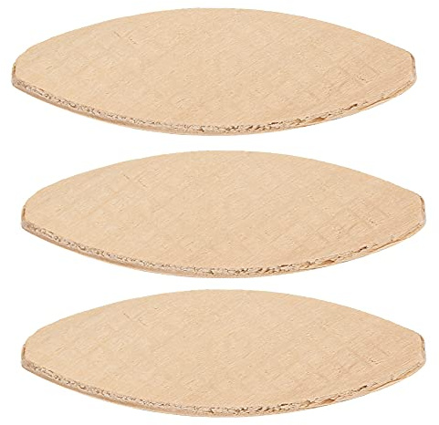 100pcs Wood Biscuits Woodworking Joining Biscuits Beechwood Oval Joiner Biscuits for Joining Wood 0# 10# 20#(10#: 53 * 19 * 4mm)