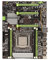 Desktop Motherboard, 6xSATa 4xDDR3 DIMM 8 Phase Power Dual Indicator LGa 2011 Motherboard für PC Ersatz, Integrierte 100M Netzwerkkarte und 6 Kanal Audio Chip