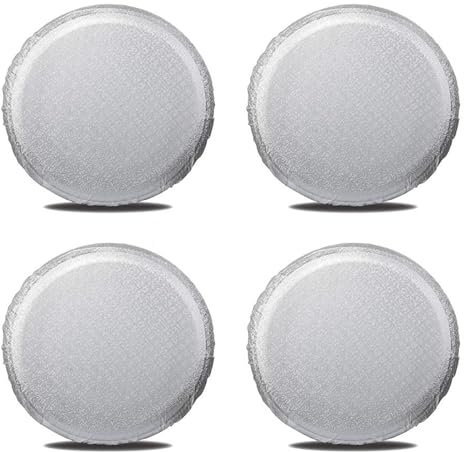 Reifentaschen Silberne Reifenabdeckungen for Räder, Oxford, wasserdicht, UV-Sonnenschutz for universelle Van-SUV-Fahrzeuge, Durchmesser 19-42 (Color : 4 Pack 40-42)