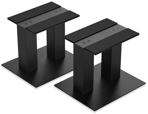 Desktop Speaker Stands 1 Pair for Small/Medium Bookshelf Speakers Steel Studio Monitor Stands,Medium