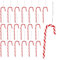 Zuckerstangen 20er Set 12,5 cm rot-weiß mit Schnur – Christbaumschmuck, Weihnachtsbaum Deko, perfekt für Festliche Weihnachtsdekoration, Adventszeit, Zuckerstangen-Deko für Baum, Tisch & DIY Projekte