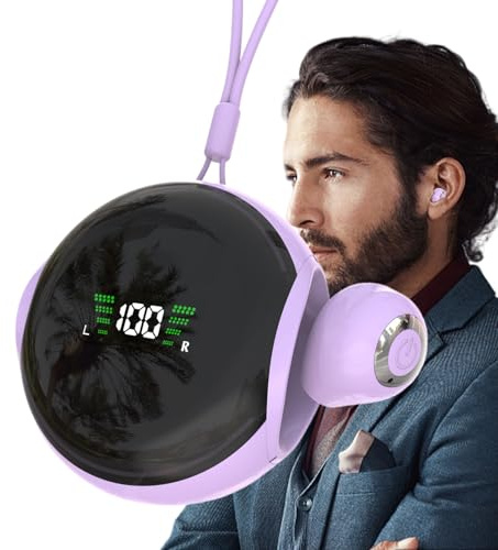 Générique Écouteurs Semi-Intra-Auriculaires, Écouteurs Sport sans Fil, Commande Tactile Intelligente avec Réduction de Bruit pour Maison, Sport et Voyage